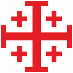 Scottish Anglican Network logo: a red cross with four smaller crosses